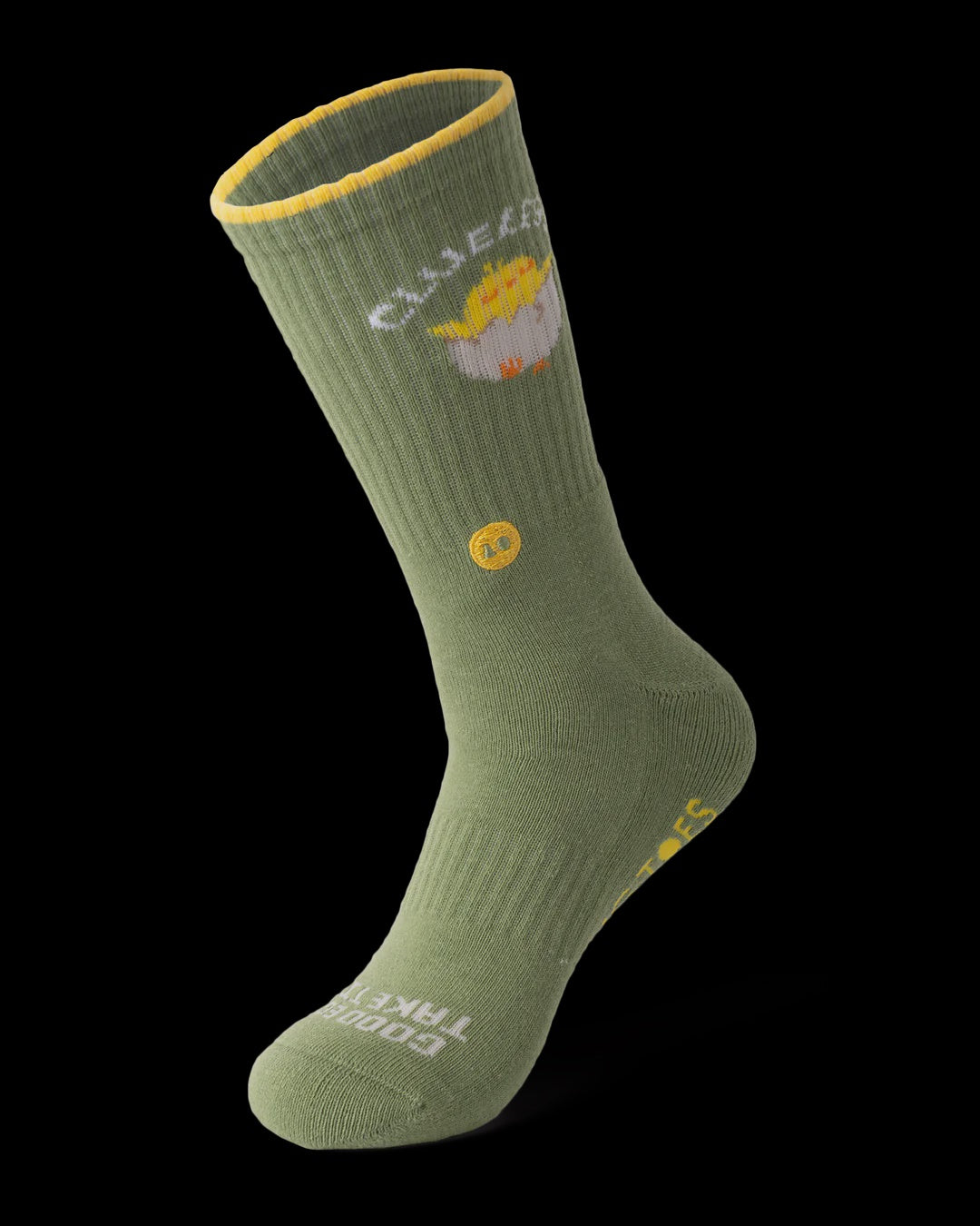 Talking Toes Clueless Egg Athletic Sock | Socks | The Green Collective SG