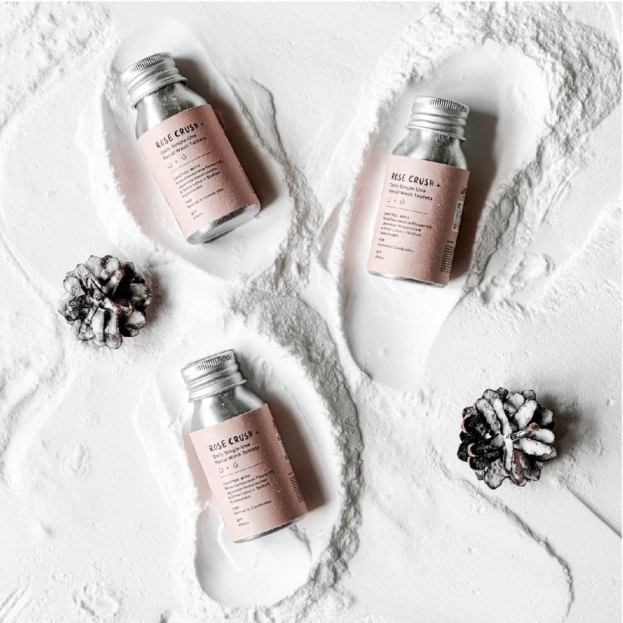 JOMO Studio Rose Crush Plus Facial Cleansing Tablets | Skincare | The Green Collective SG