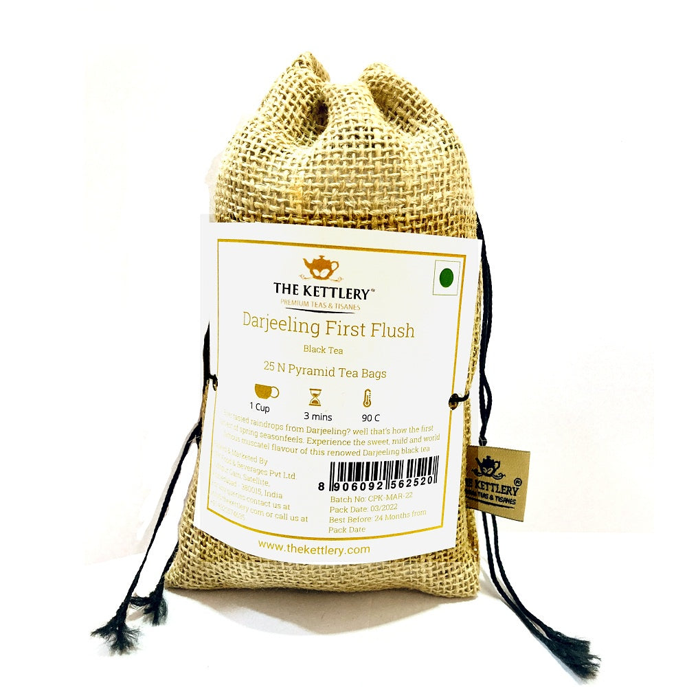 Darjeeling First Flush Pyramid Tea Bags (Pack of 25)