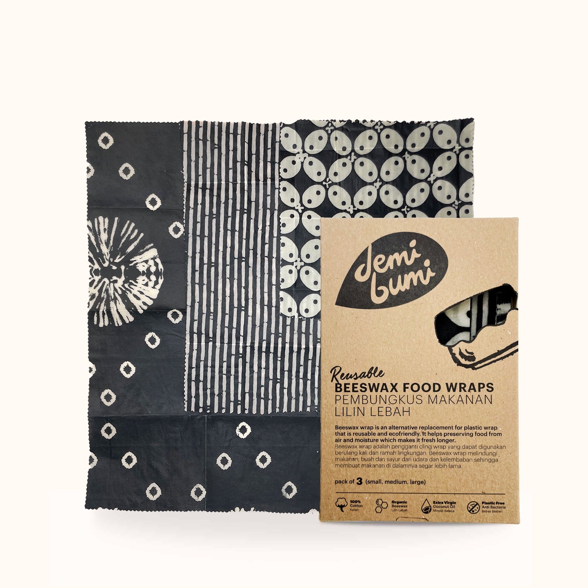 Demibumi Beeswax Food Wrap | Buy at The Green Collective