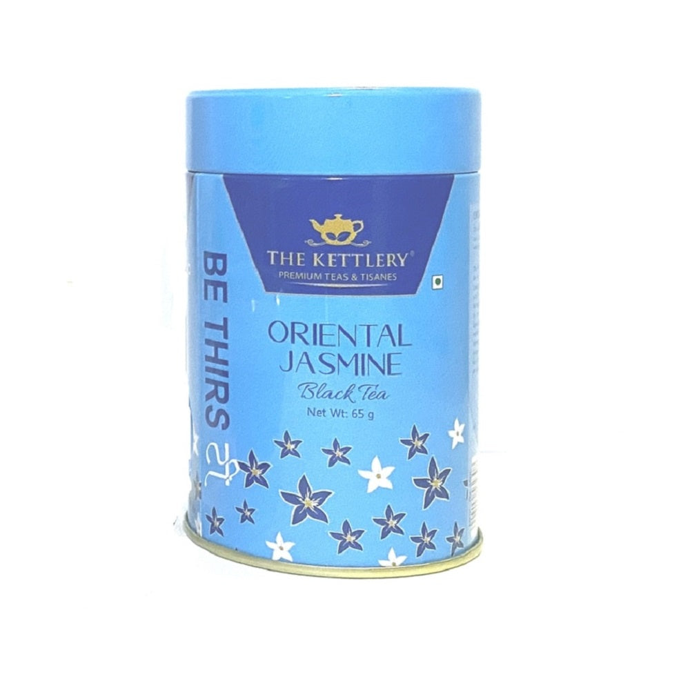 The Kettlery Oriental Jasmine Loose Leaf Black Tea Tin, 65 g