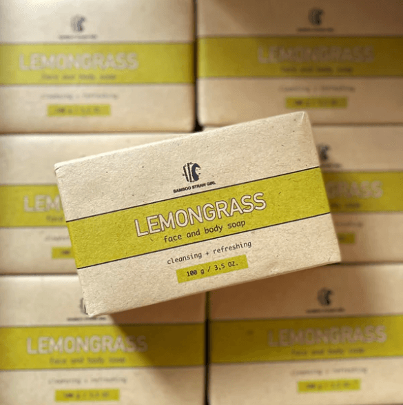 Bamboo Straw Girl Lemongrass Soap | Buy at The Green Collective