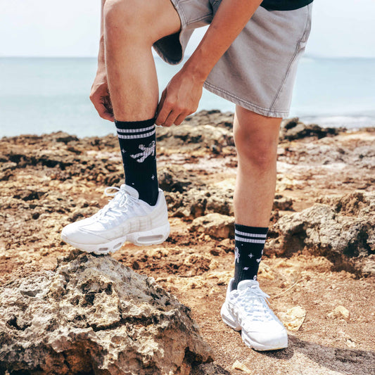 Talking Toes Happy Space Athletic Crew Socks