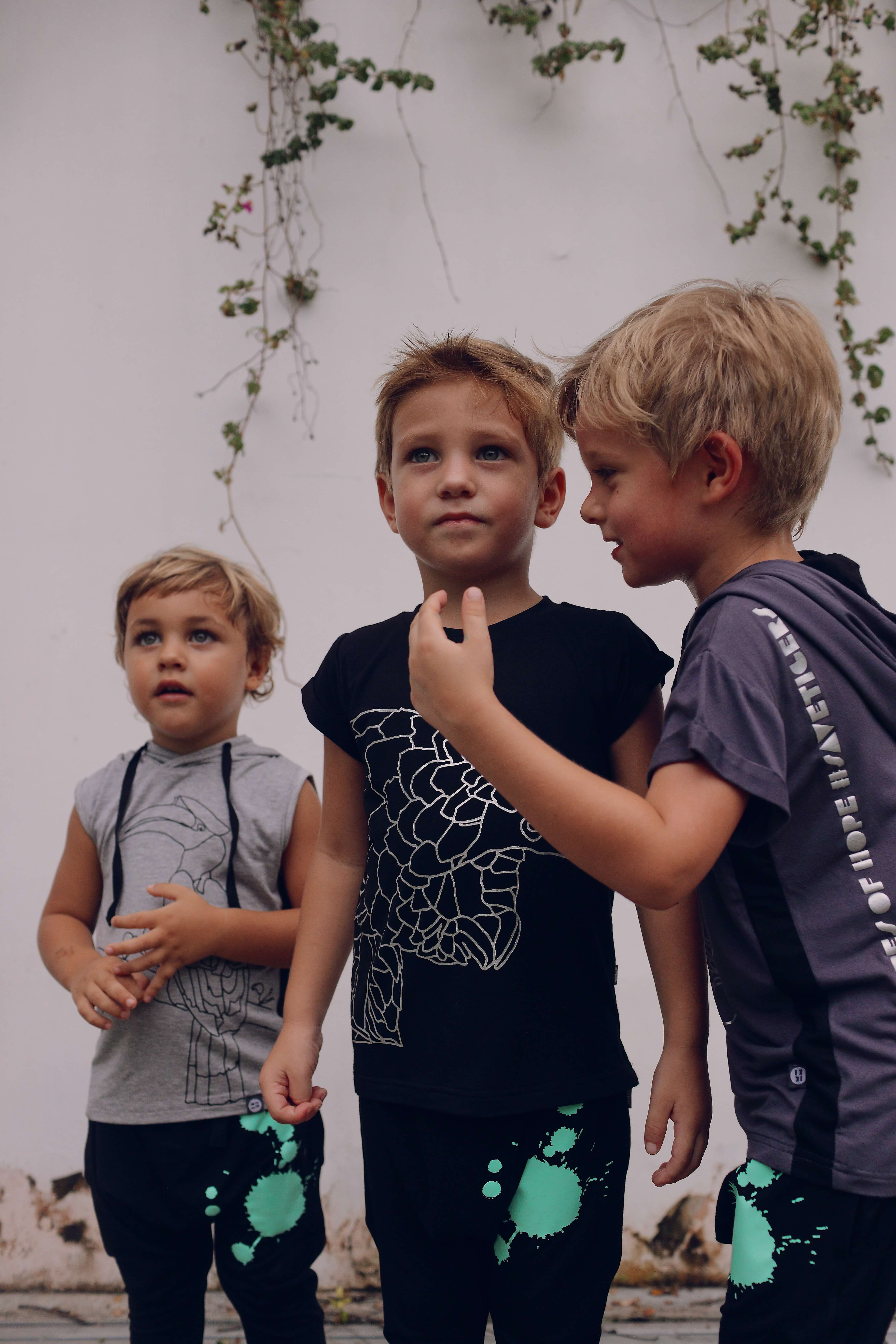 ikkikidz Tiger Hoodie T-shirt | kids Fashion | The Green Collective SG