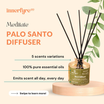 Meditate/Palo Santo Reed Diffuser by Innerfyre 50ml