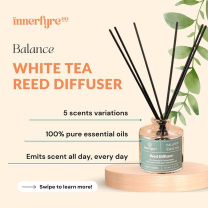 Balance/White Tea Reed Diffuser by Innerfyre 50ml