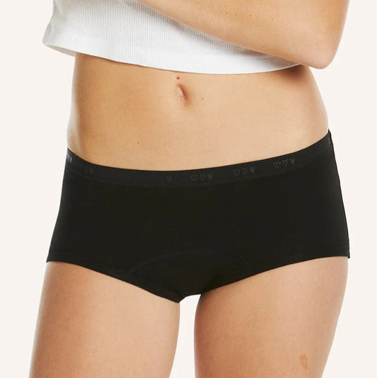 Love Luna Period Panties Teen Boyleg Junior - Black