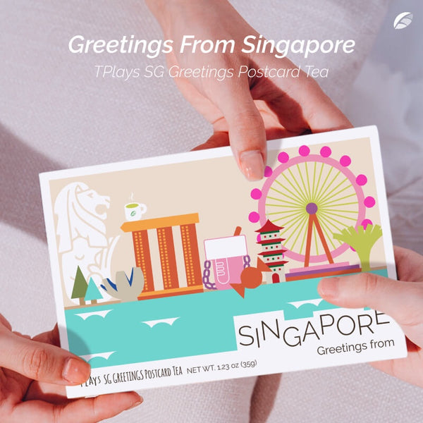 TPlays Singapore Greetings Postcard Tea (Classic Design) | Gifting | The Green Collective SG