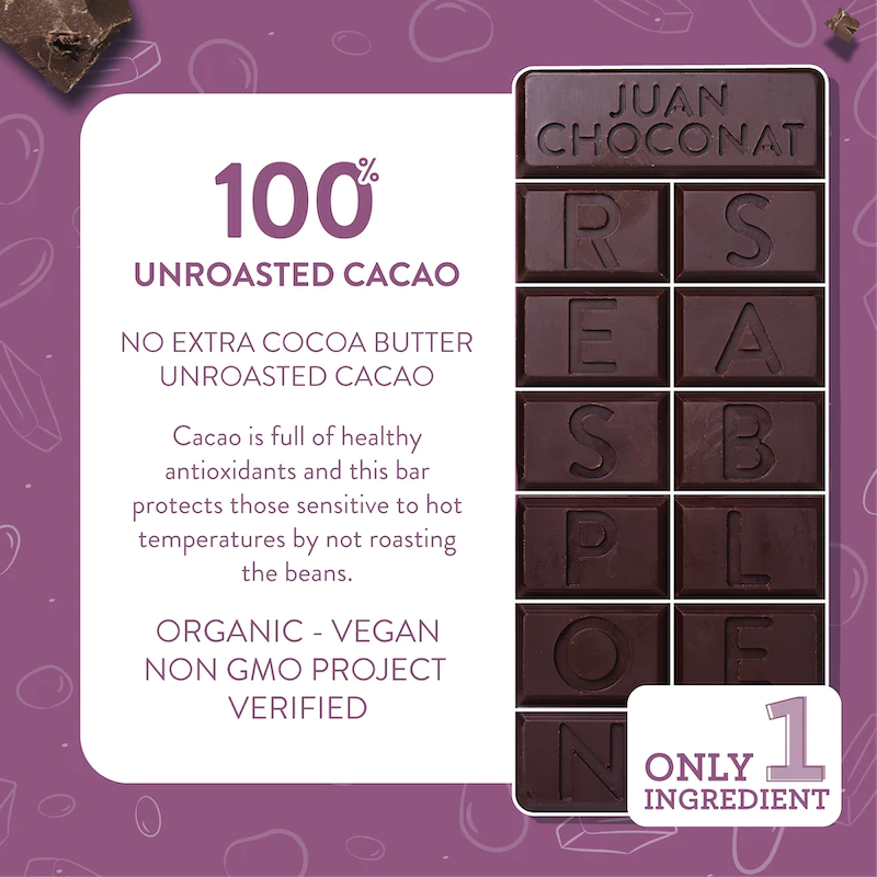 Los Andes Co 100% Unroasted Bar | Shop at The Green Collective