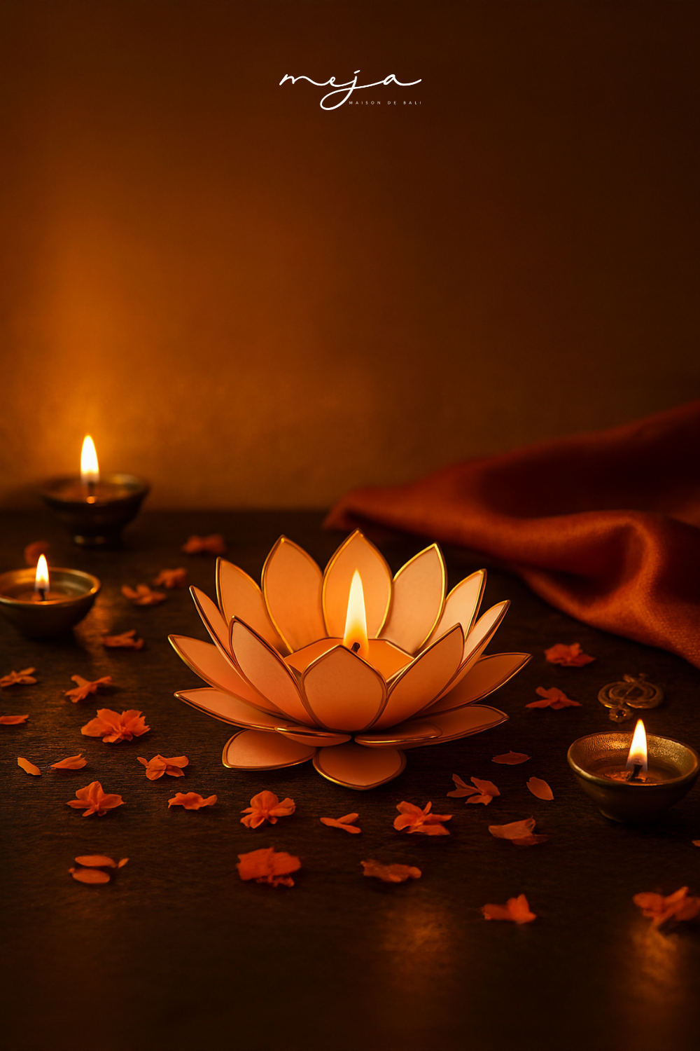 The Petale De Nacre Votive Holder by Meja