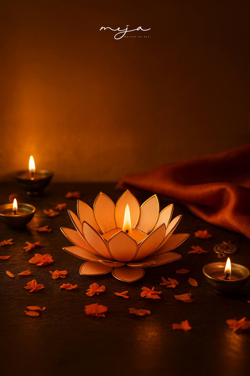 The Petale De Nacre Votive Holder by Meja
