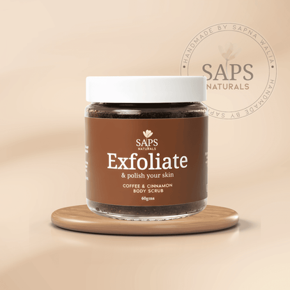 SAPS Naturals Coffee and Cinnamon Body Scrub
