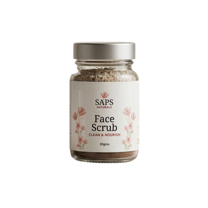 SAPS Naturals Face Scrub - Clean and Nourish for Smooth & Radiant Skin