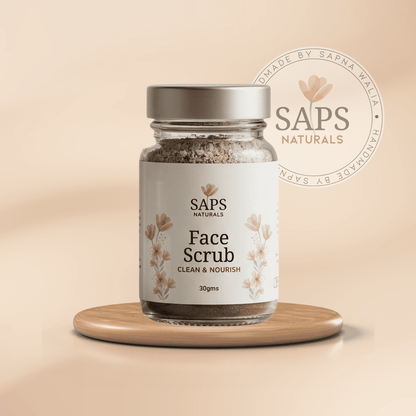 SAPS Naturals Face Scrub - Clean and Nourish for Smooth & Radiant Skin