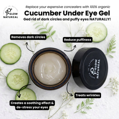 Glownatureal Cucumber Under Eye Gel - Cooling & Hydrating Eye Care