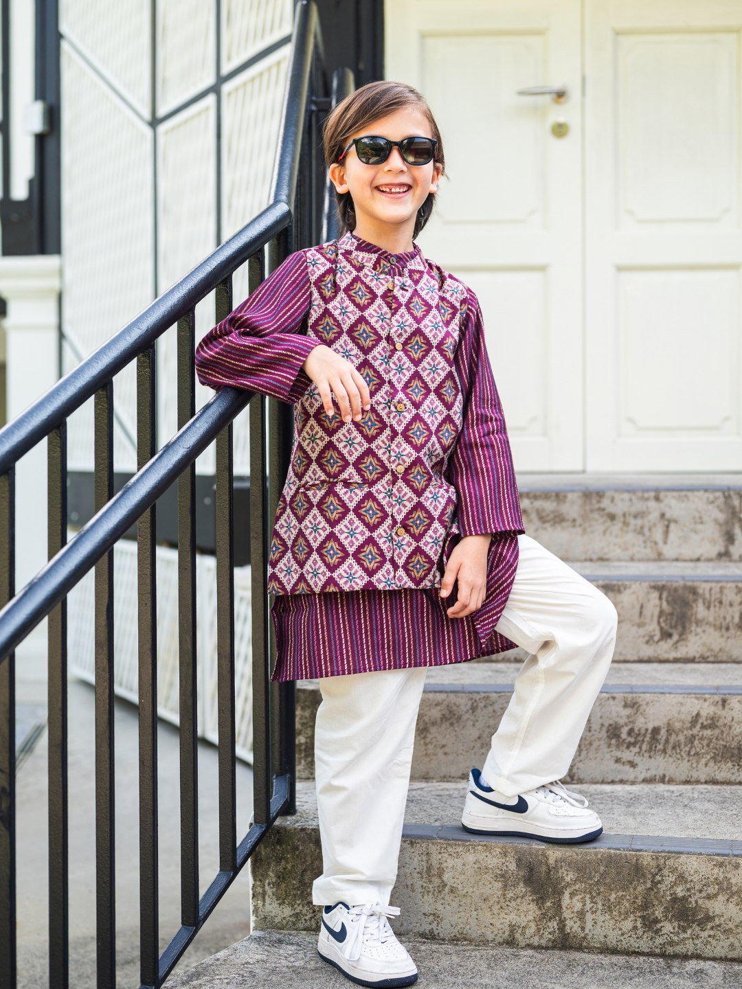 Tara Boys Kurta Pajama Jacket