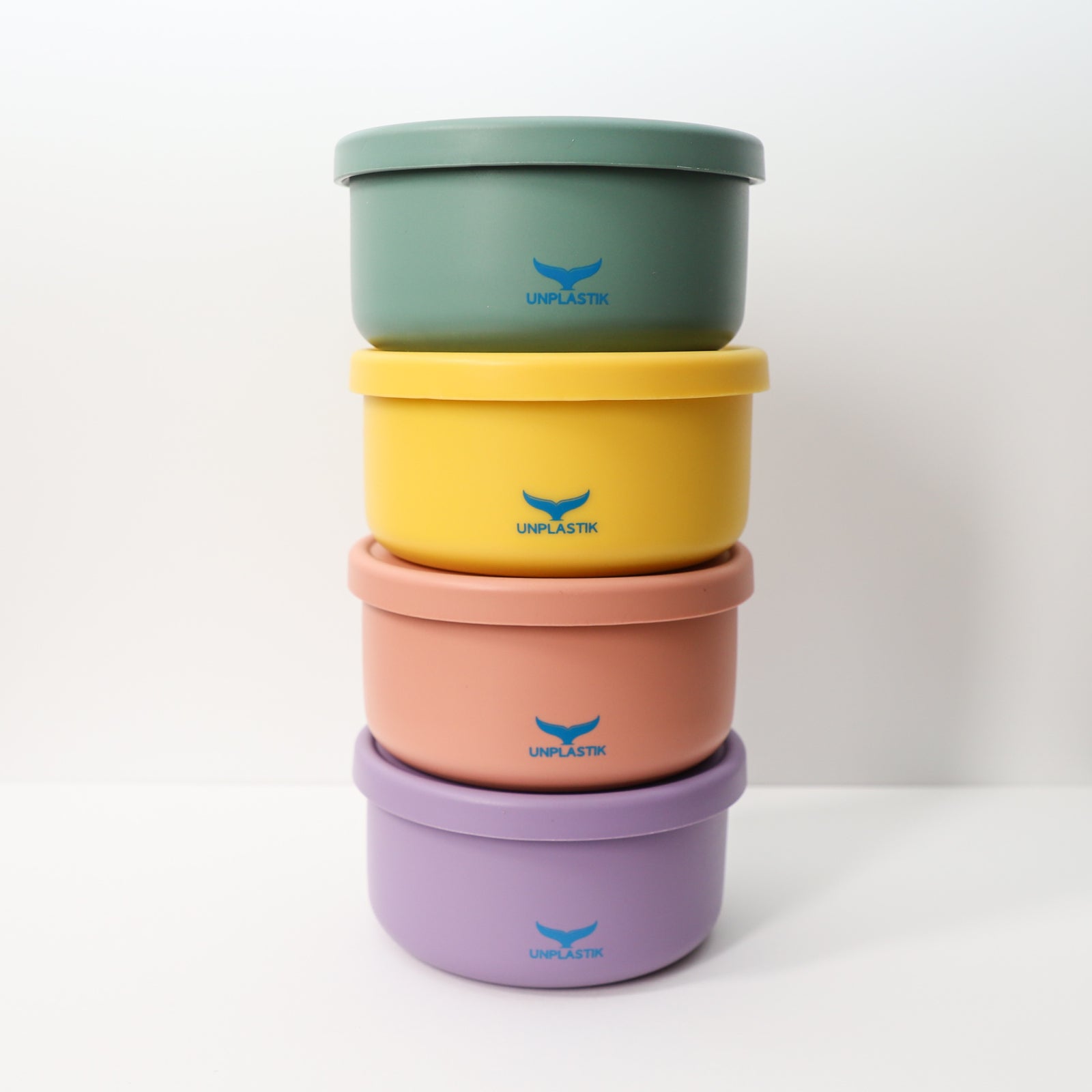 Unplastik Round Box Blue (M) | Buy at The Green Collective
