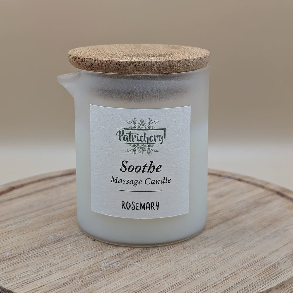 Patrichory Soothe Rosemary Massage Candle