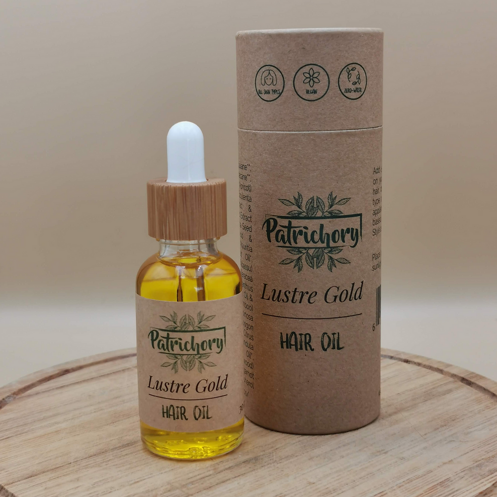 Patrichory Lustre Gold Hair Oil | Haircare | The Green Collective SG
