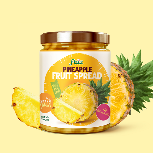 Faiz Premium Pineapple Spread 250g – Natural Pineapple Jam for Toast & Desserts