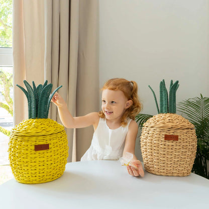 Momiji Pineapple Storage Basket - Small Natural