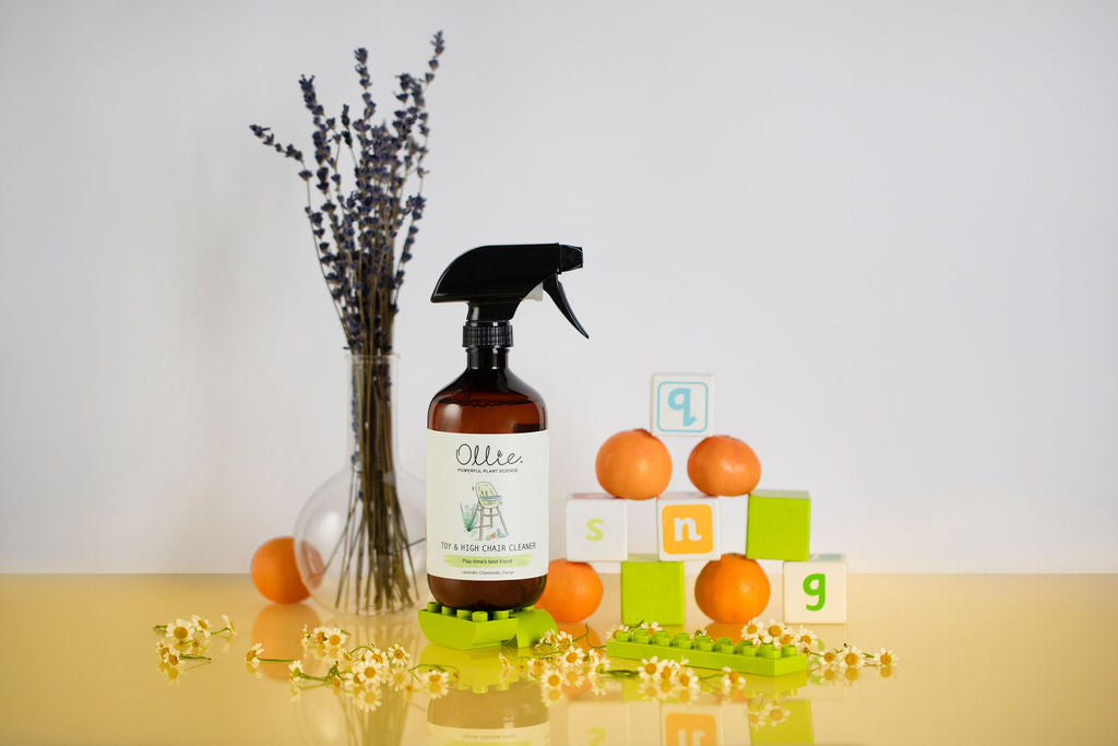 Ollie Natural Toys and High Chair Cleaner/Multi Surface Cleaner