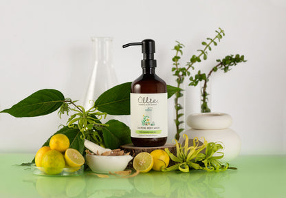 Ollie Vegan Body Wash for Sensitive Skin (Sandalwood/Ylang ylang)