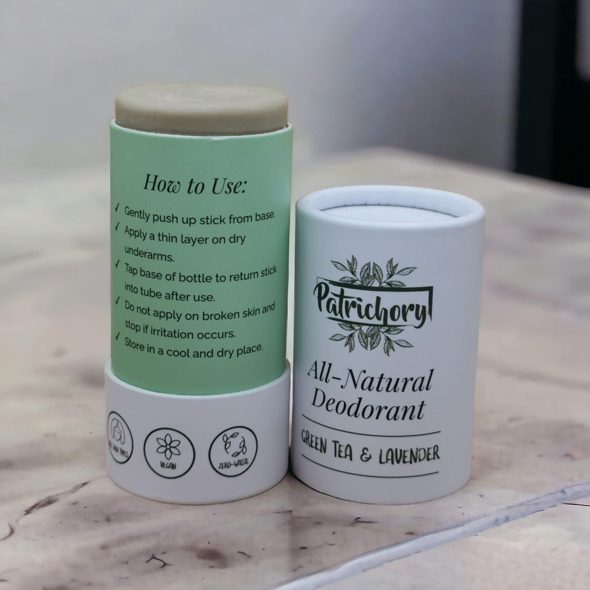 Patrichory Natural Deodorant Green Tea & Lavender