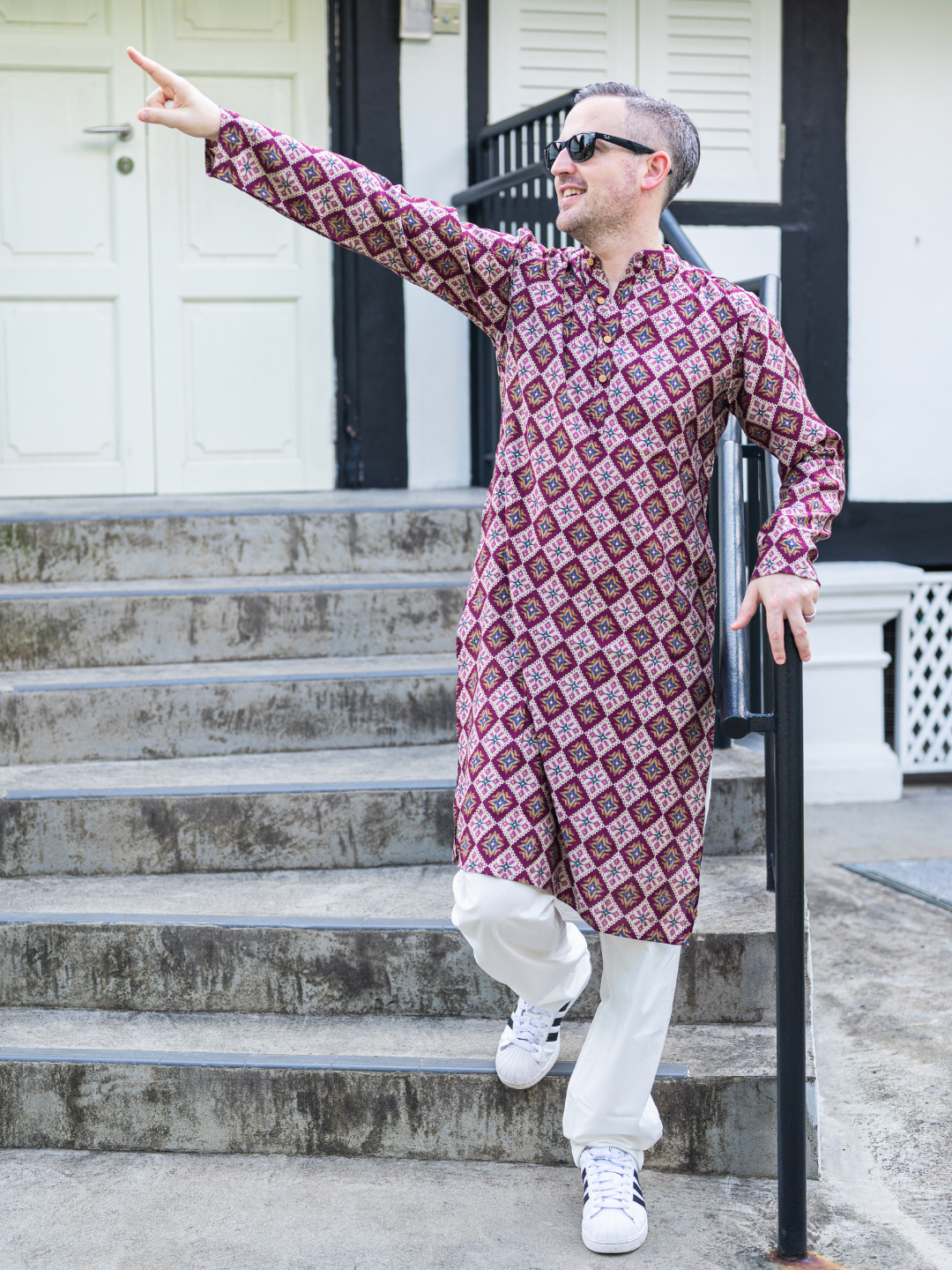 Tara Purple Men's Kurta Pajama Set