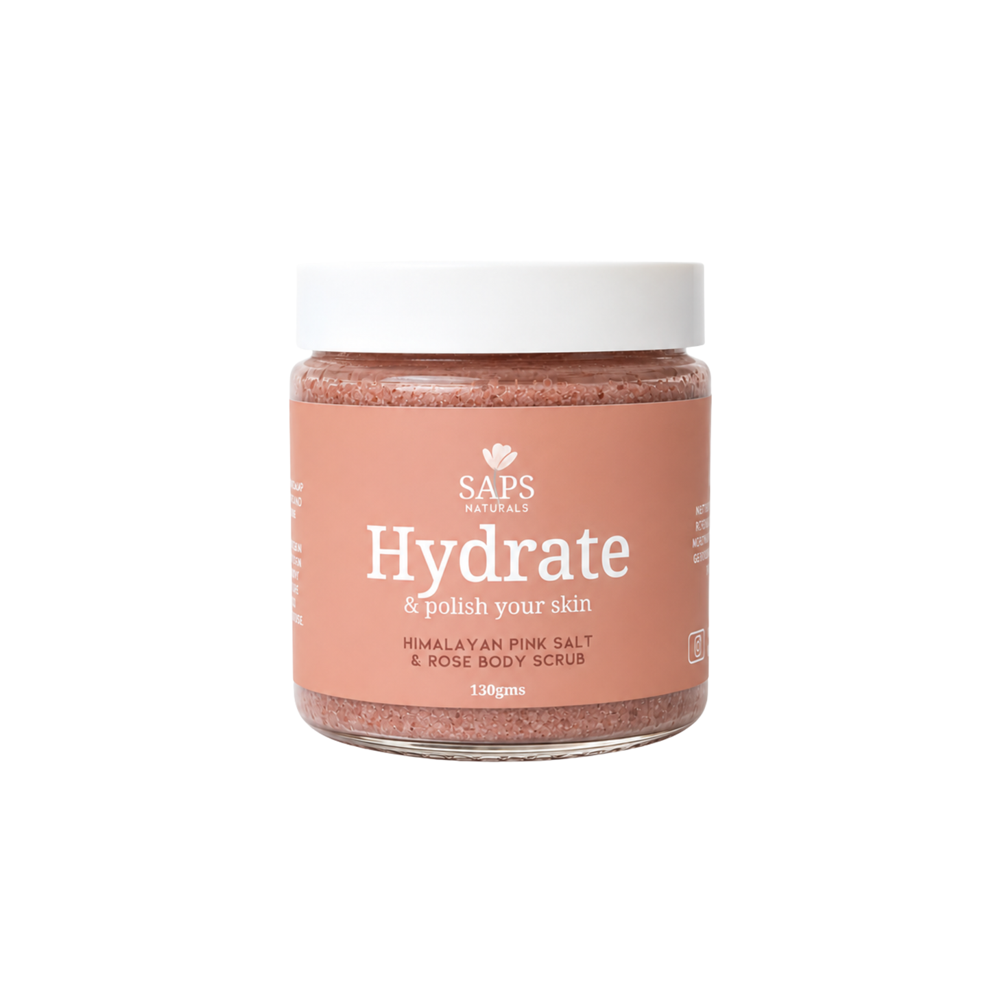 SAPS Naturals Himalyan Pink Salt & Rose Body Scrub