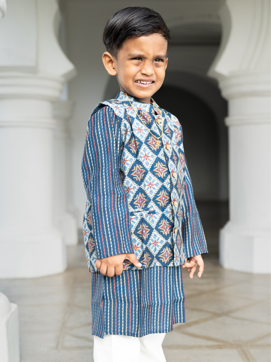 Tara Boys Kurta Pajama Jacket