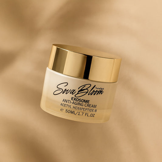 SovaBloom Exosome Anti-Aging Cream – Deep Cellular Repair Face Moisturizer for Wrinkles, Elasticity & Skin Brightening – 50ml
