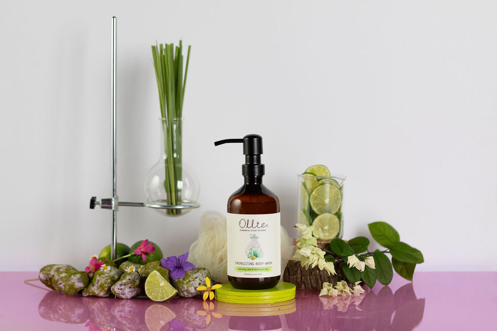 Ollie Organic Body Wash for Sensitive Skin (Palmarosa Lime)