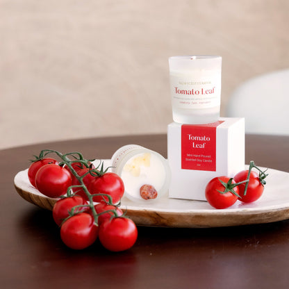 Slow Scent Tomato Leaf Scented Soy Wax Crystal Candle