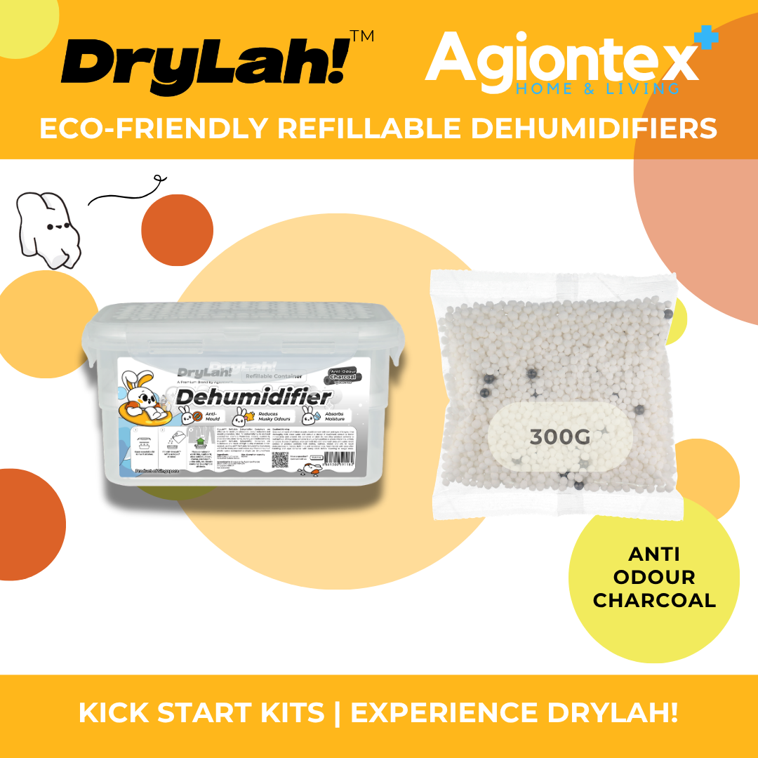 AGIONTEX Drylah Reusable Dehumidifier Kick-Start Canister Charcoal