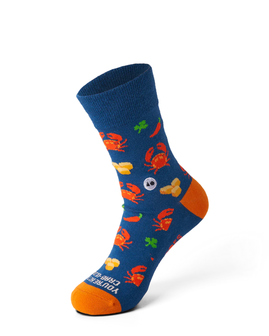 Talking Toes Crabulous Chilli Crab Crew Sock | Other Accessories | The Green Collective SG