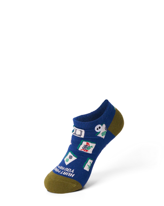 Talking Toes Happy Mahjong Ankle Socks