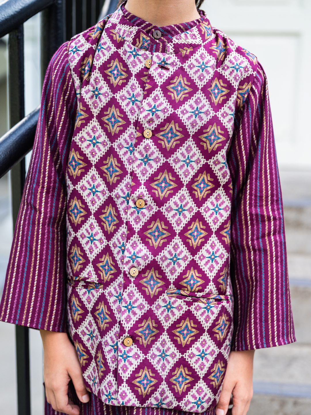 Tara Boys Kurta Pajama Jacket