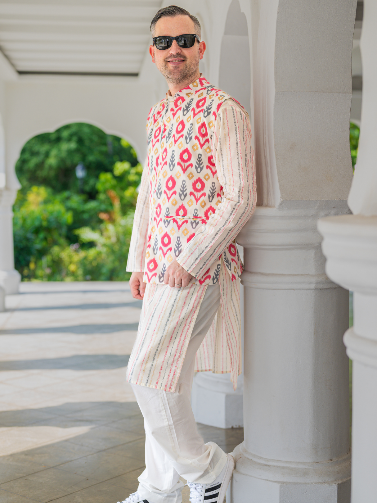 Gul Men's Kurta Pajama Jacket Set