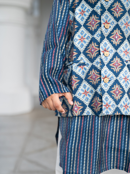 Tara Boys Kurta Pajama Jacket