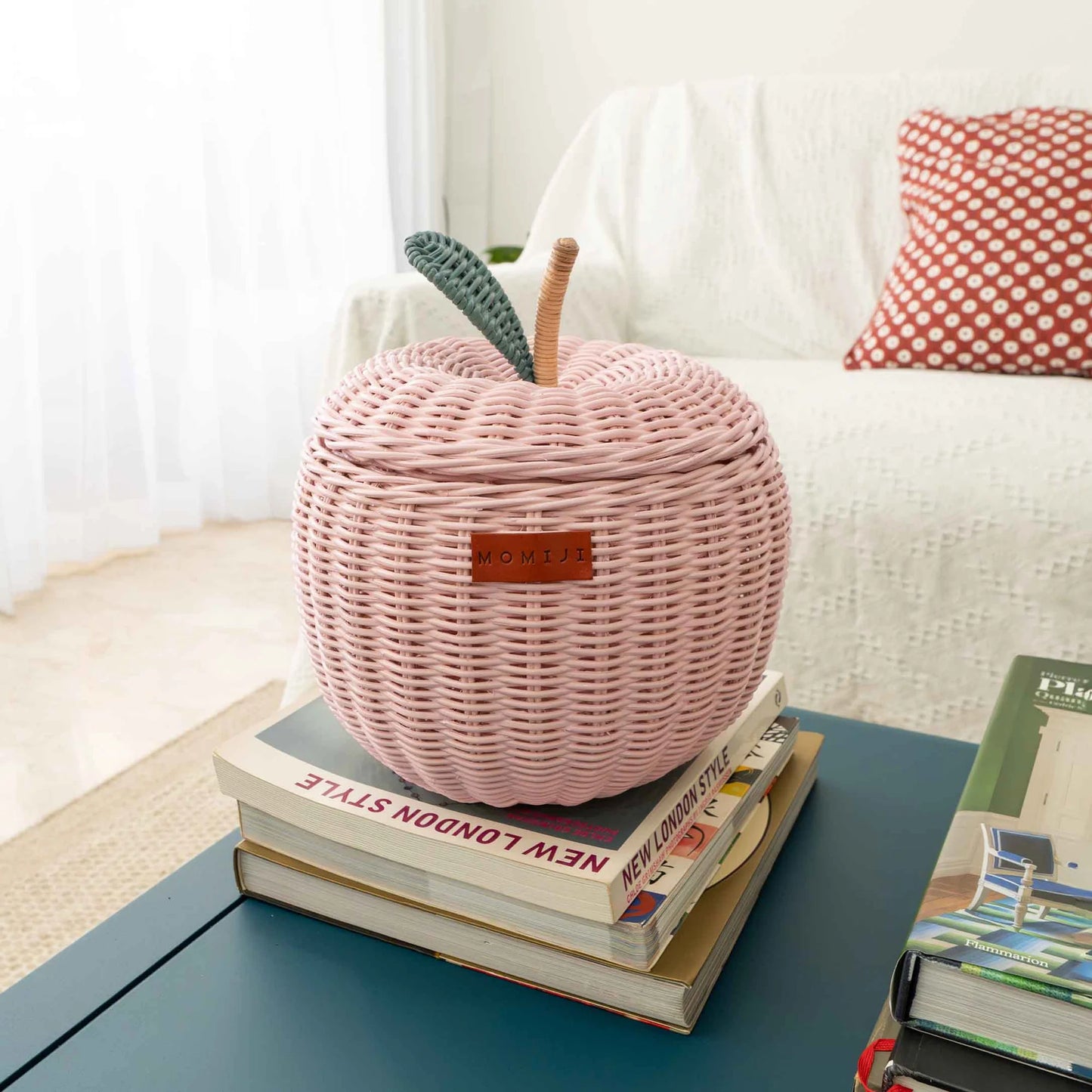 Momiji Apple Storage Basket - Small Pink