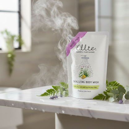 Ollie Organic Body Wash for Sensitive Skin (Palmarosa Lime)