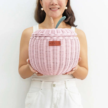 Momiji Apple Storage Basket - Small Pink