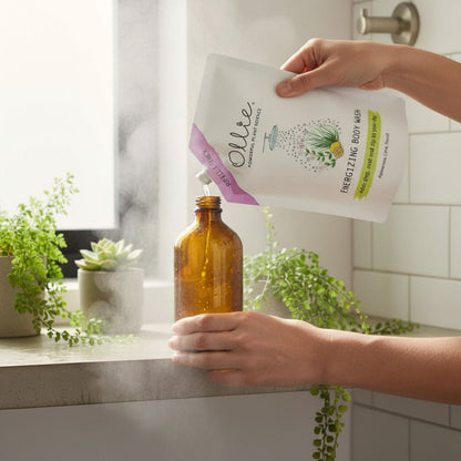 Ollie Organic Body Wash for Sensitive Skin (Palmarosa Lime)