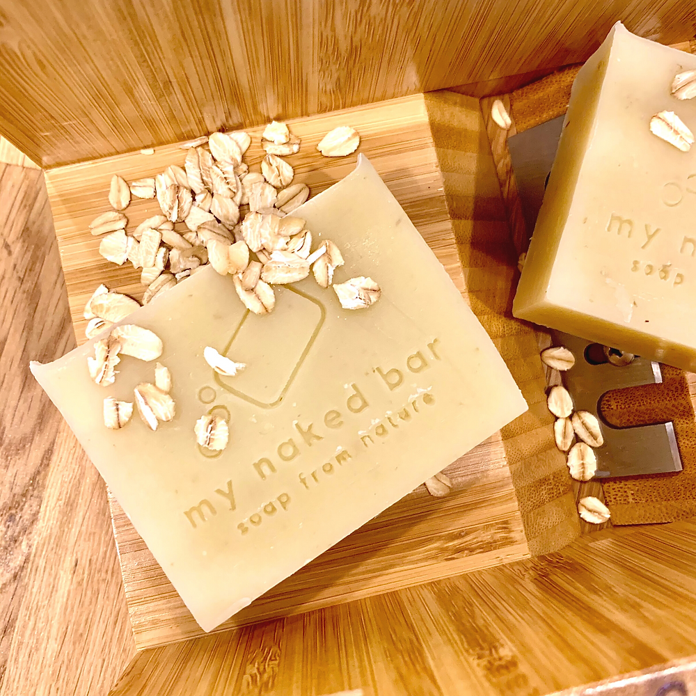 My Naked Bar Lavender Oatmeal Soap Bar Gift Box - For Soothing Eczema Skin