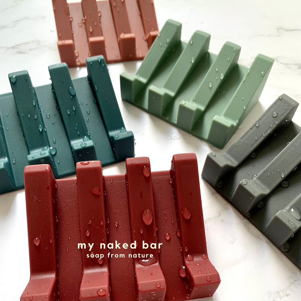 My Naked Bar Avant Garde Silicone Soap Dish for Bar Soaps