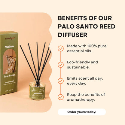 Meditate/Palo Santo Reed Diffuser by Innerfyre 50ml