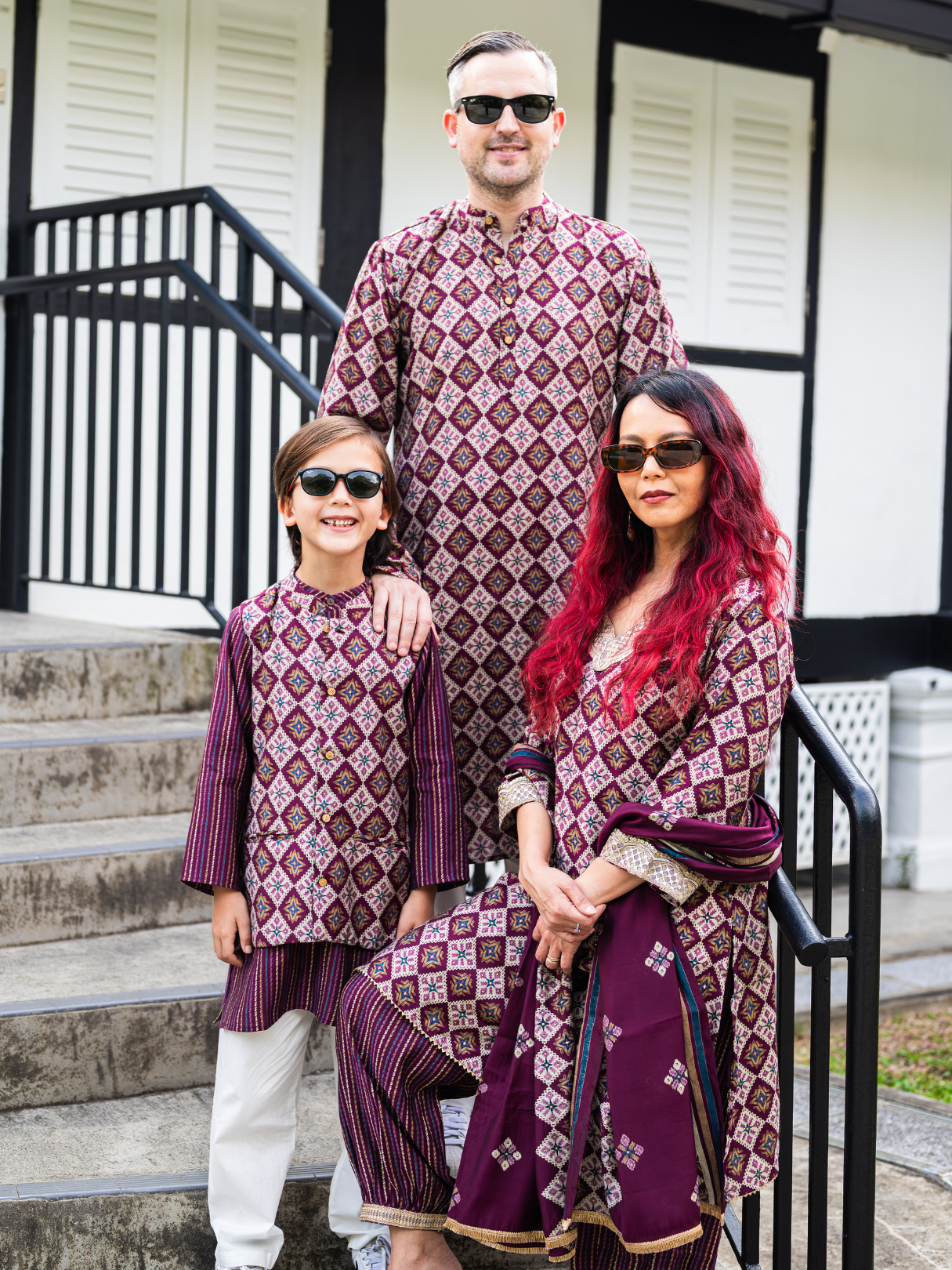 Tara Women's Choga Style Kurti & Salwar Set in Muslin Cotton