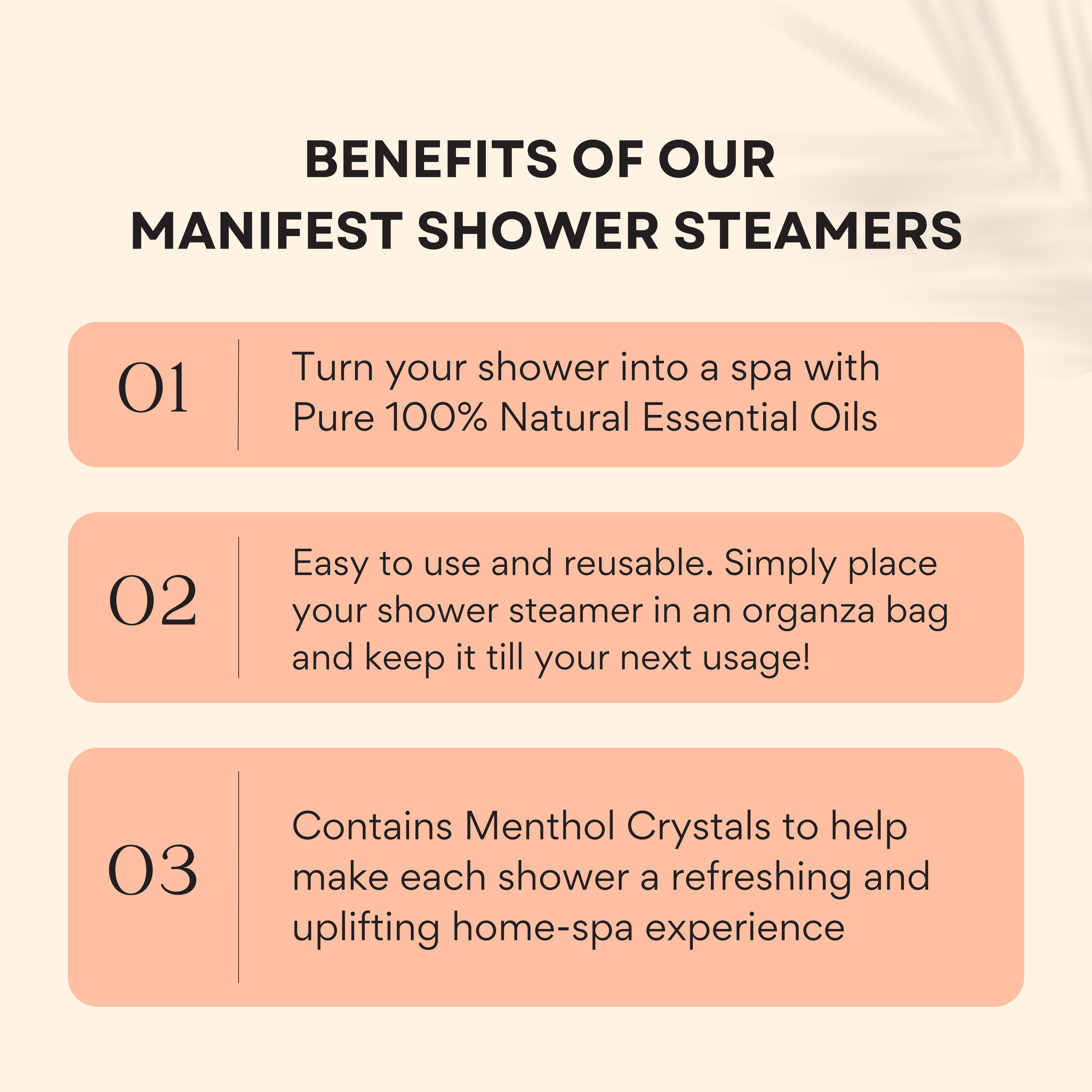 Innerfyre Manifest Shower Steamer