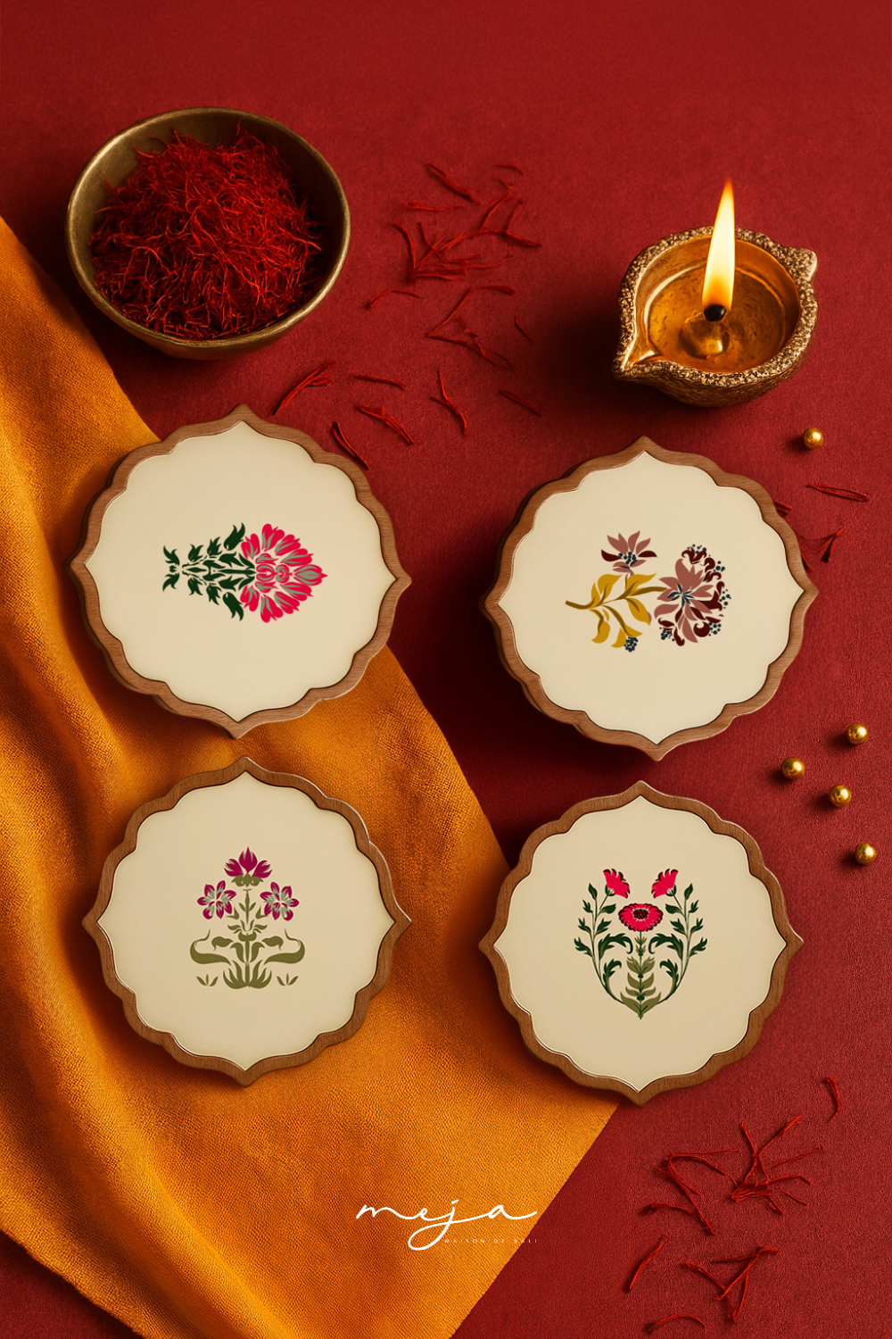 The floral Indien Coaster by Meja